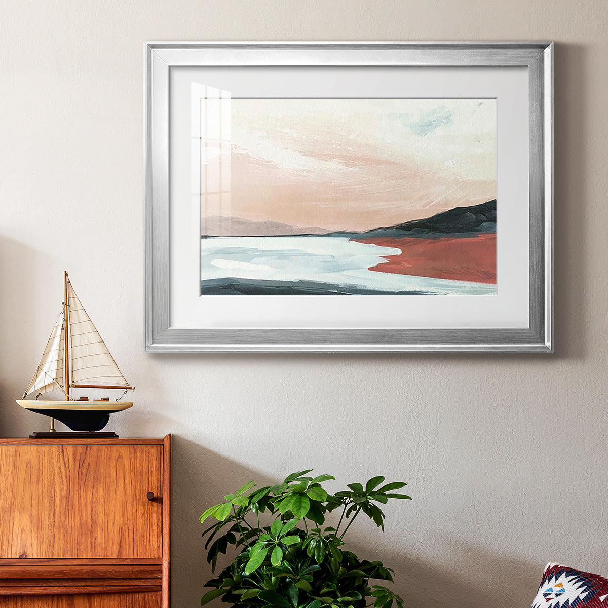 Paynes Coast II - Modern Framed Art Print