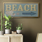 Shoreline Signs III - Floater Framed Canvas Print