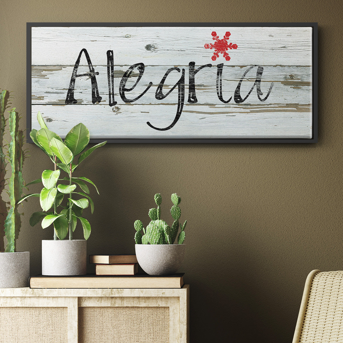 Alegria - Floater Framed Canvas Print