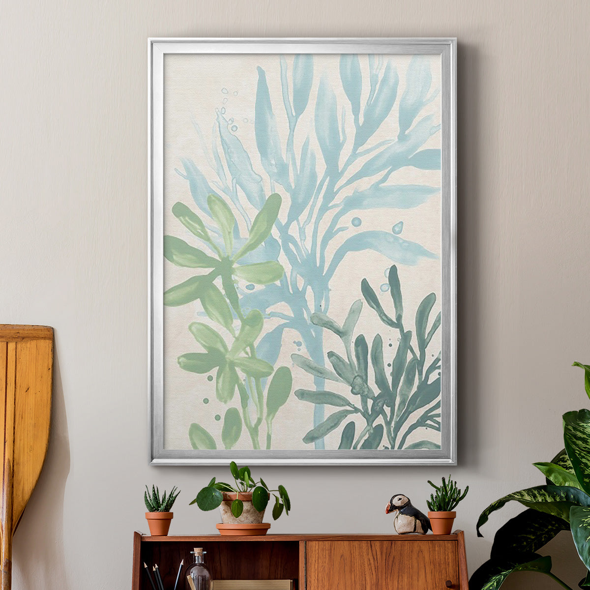 Swaying Seagrass II - Modern Framed Canvas Print