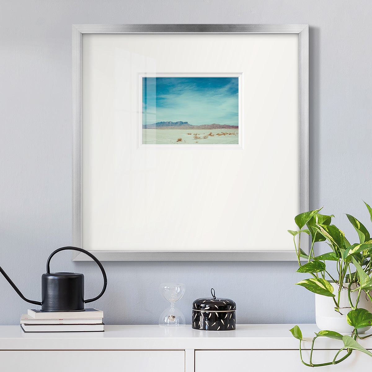 Salt Flat Walk II Premium Framed Print Double Matboard