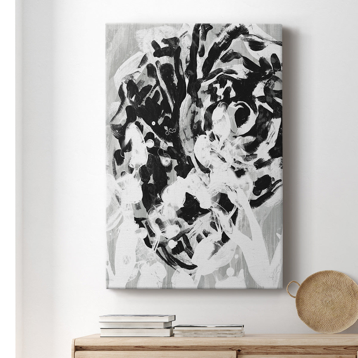 Ocean Inkblot III - Canvas Art Print