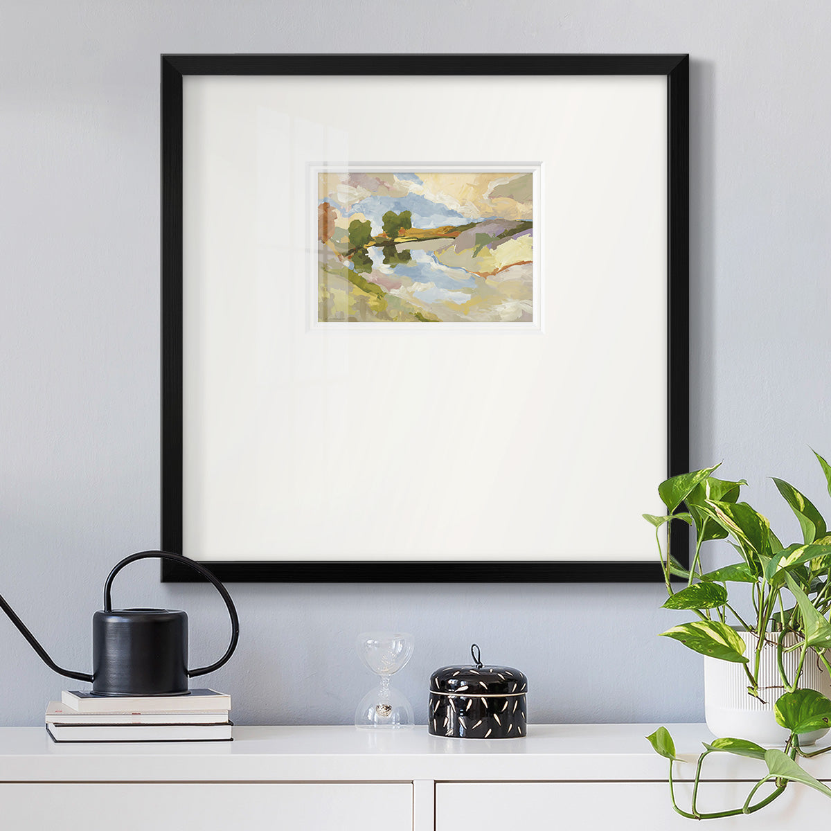 Uplands I- Premium Framed Print Double Matboard