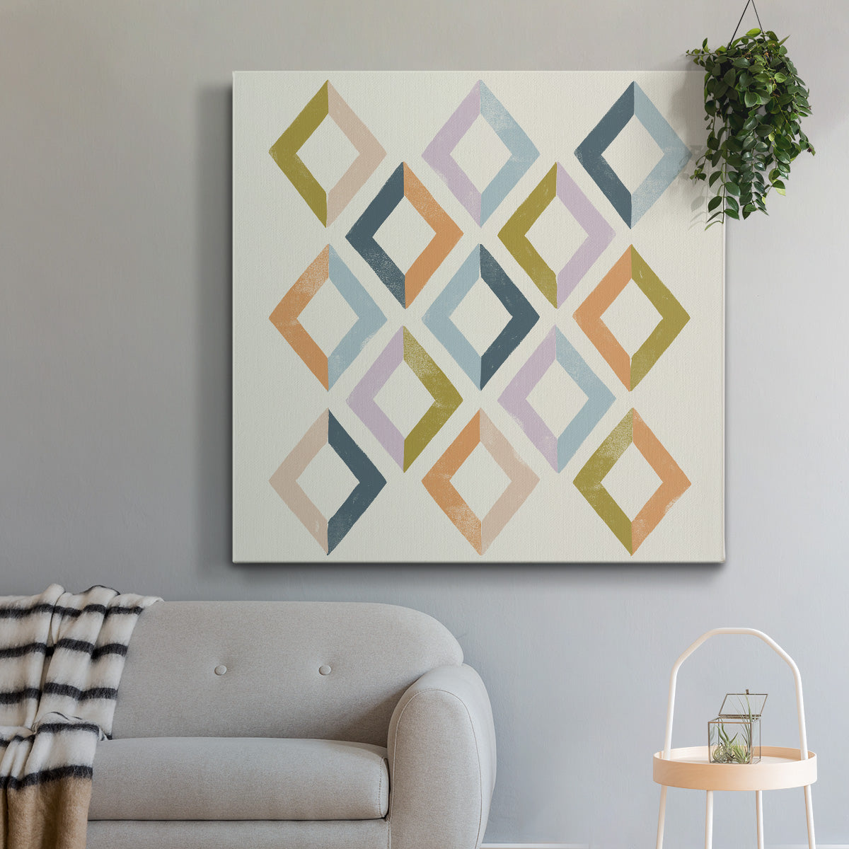 Deco Diagram III - Canvas Art Print