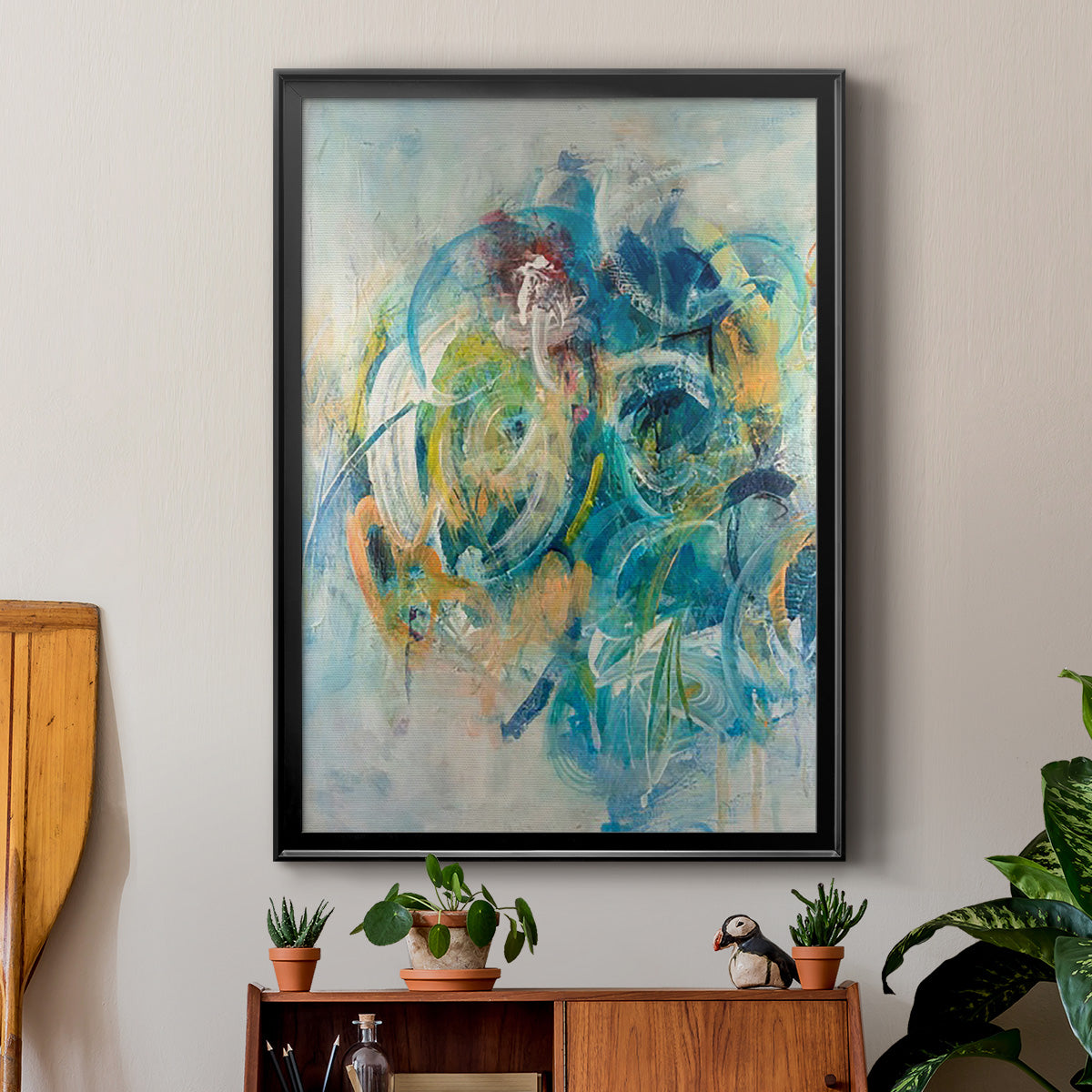 Silent Energy II - Modern Framed Canvas Print