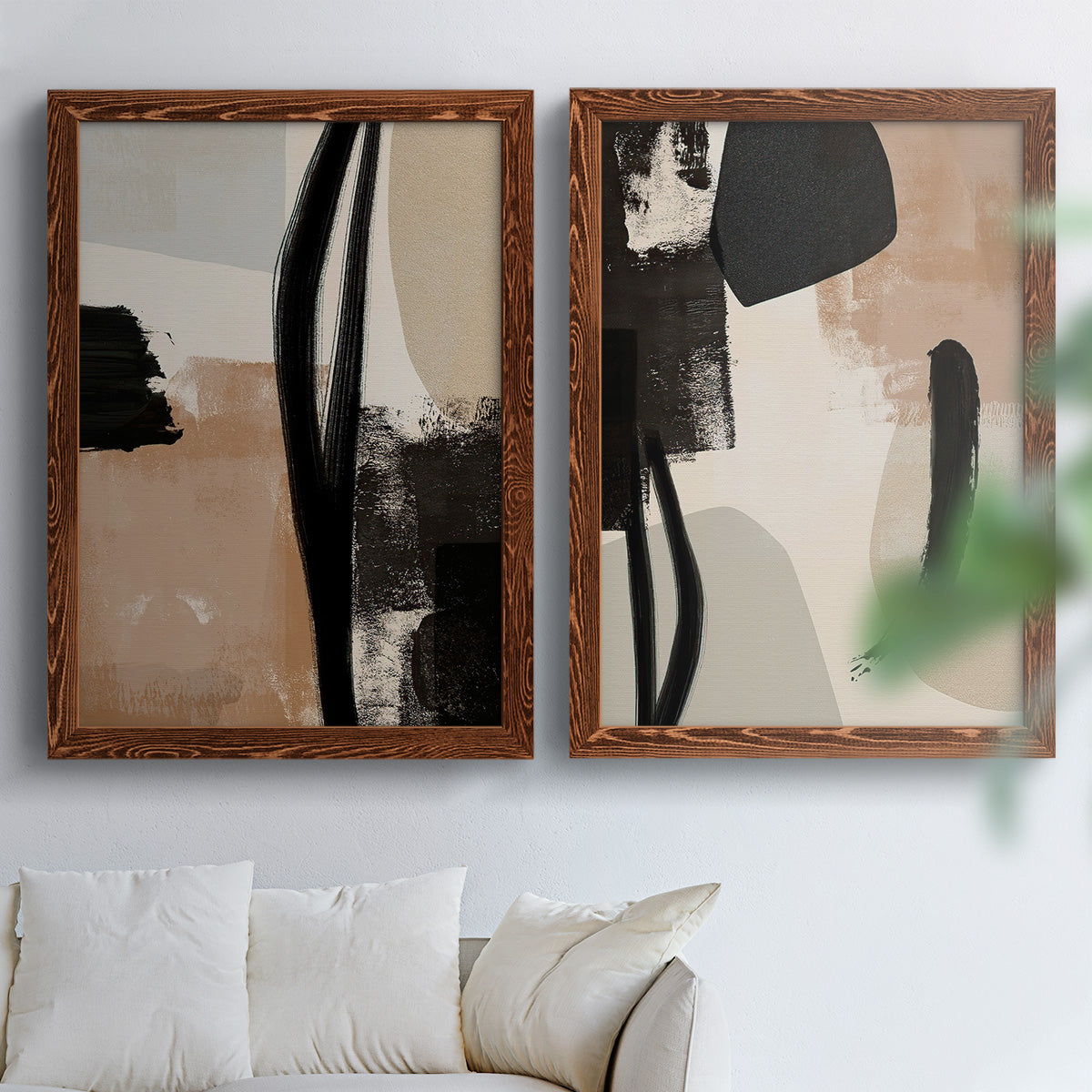 Selective Arrangement I - Premium Framed Canvas 2 Piece Set - Ready to Hang