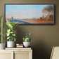 The Plain of Colombes, White Frost, 1873 - Floater Framed Canvas Print