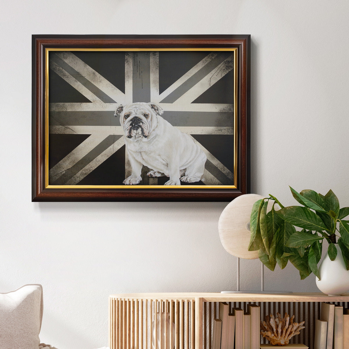 Best of British B&W Premium Framed Canvas- Ready to Hang