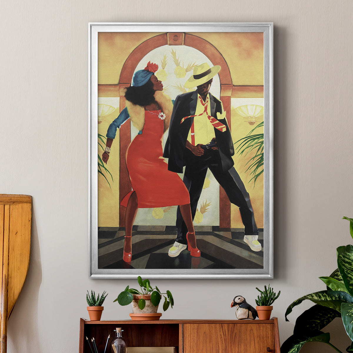 Night Out I - Modern Framed Canvas Print
