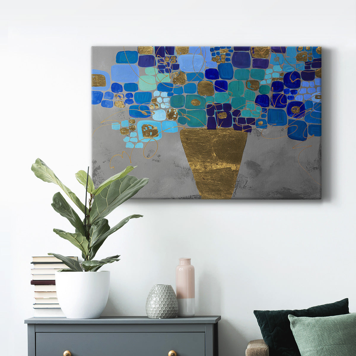 Blue Love Premium Gallery Wrapped Canvas - Ready to Hang