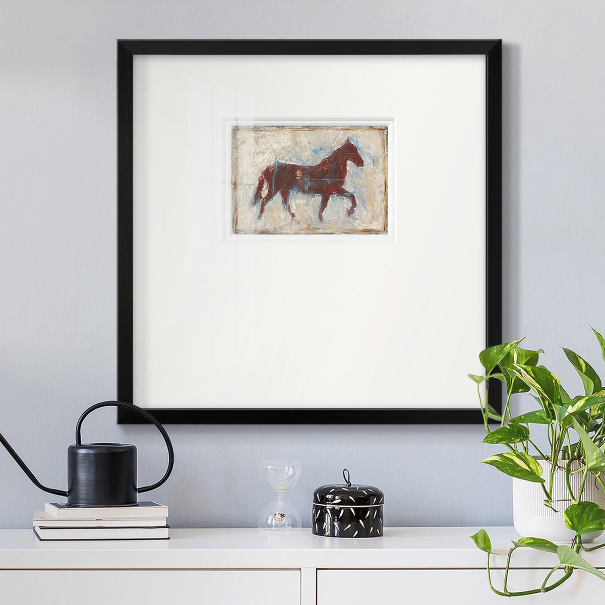 Iron Equine II Premium Framed Print Double Matboard