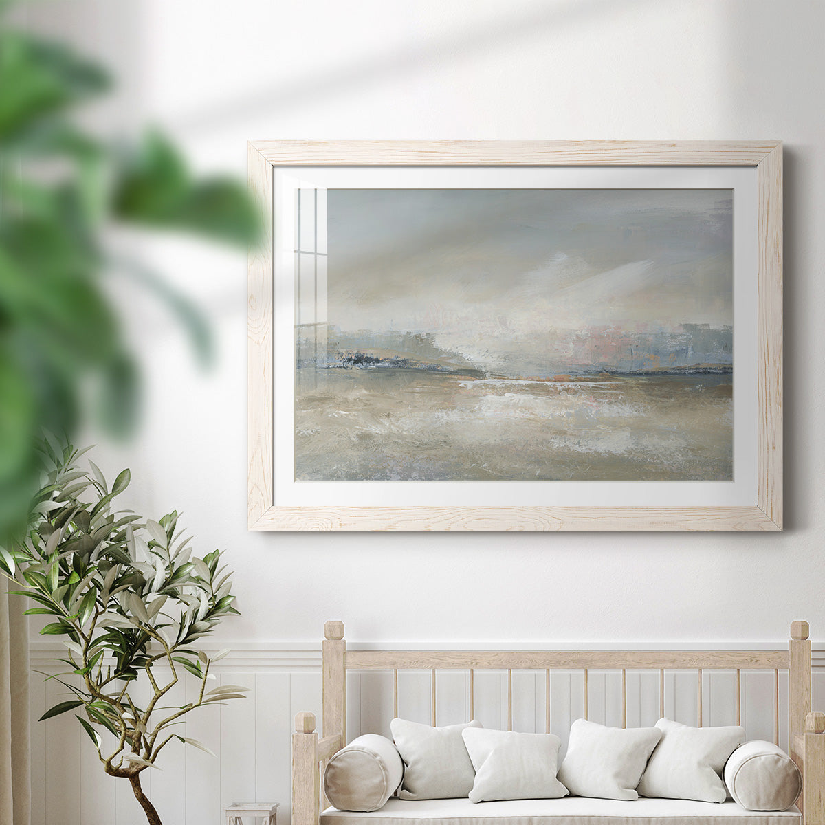 Horizon Haze - Barnwood Framed Art Print