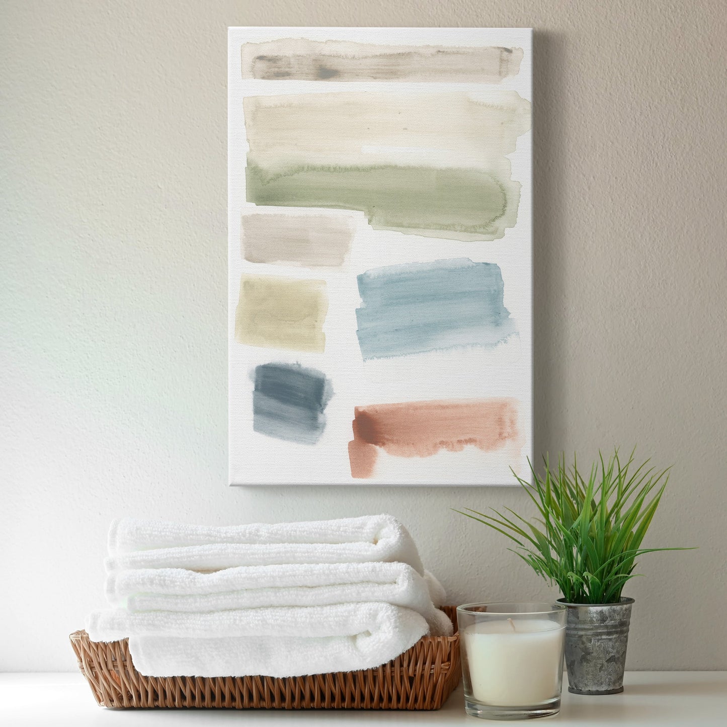 Watercolor Swatches I Premium Gallery Wrapped Canvas - Ready to Hang