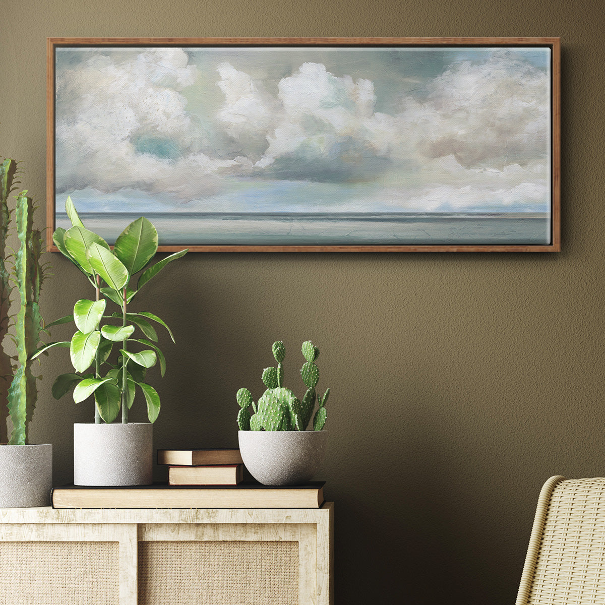 Cloudscape Vista I - Floater Framed Canvas Print