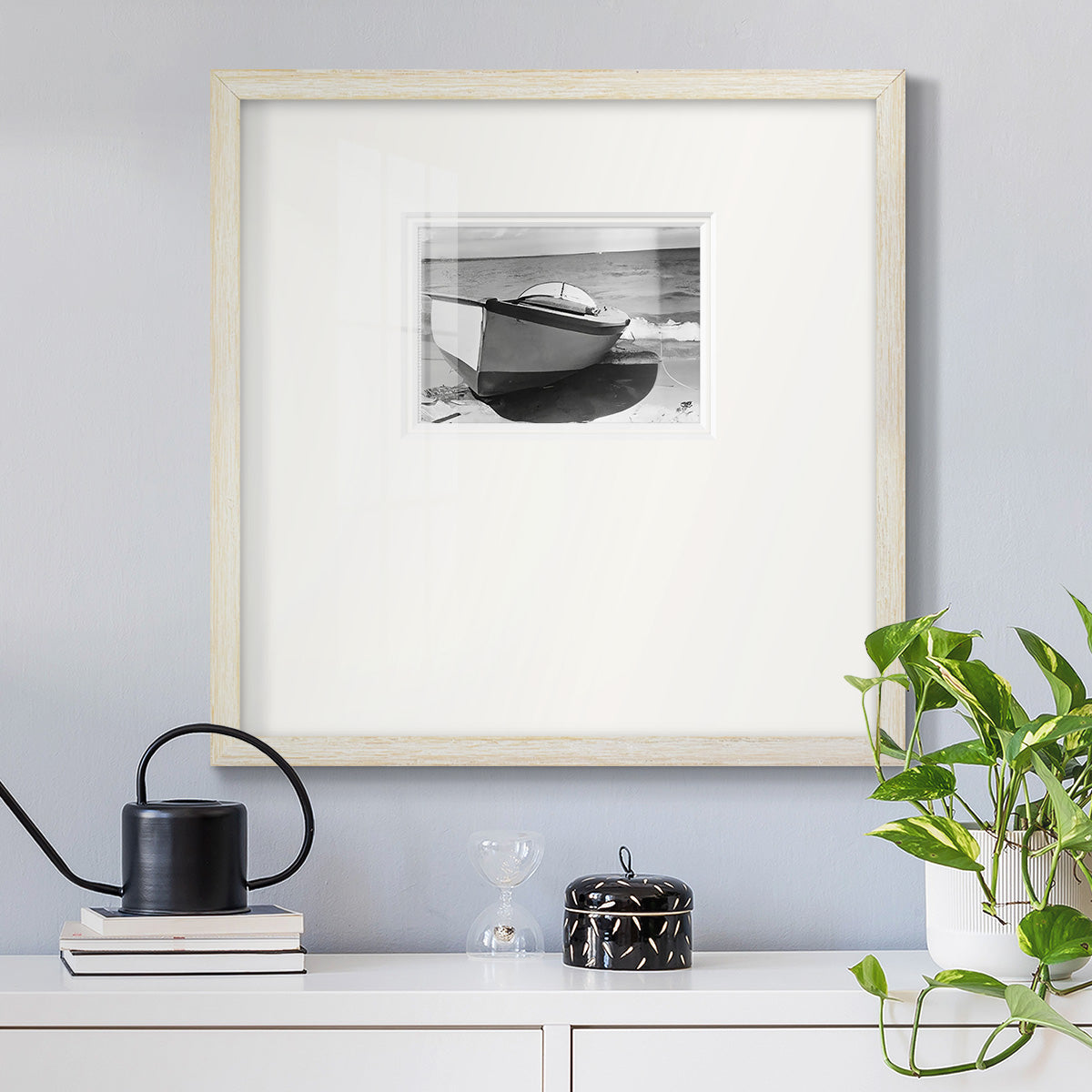 Vintage Rowboat II Premium Framed Print Double Matboard