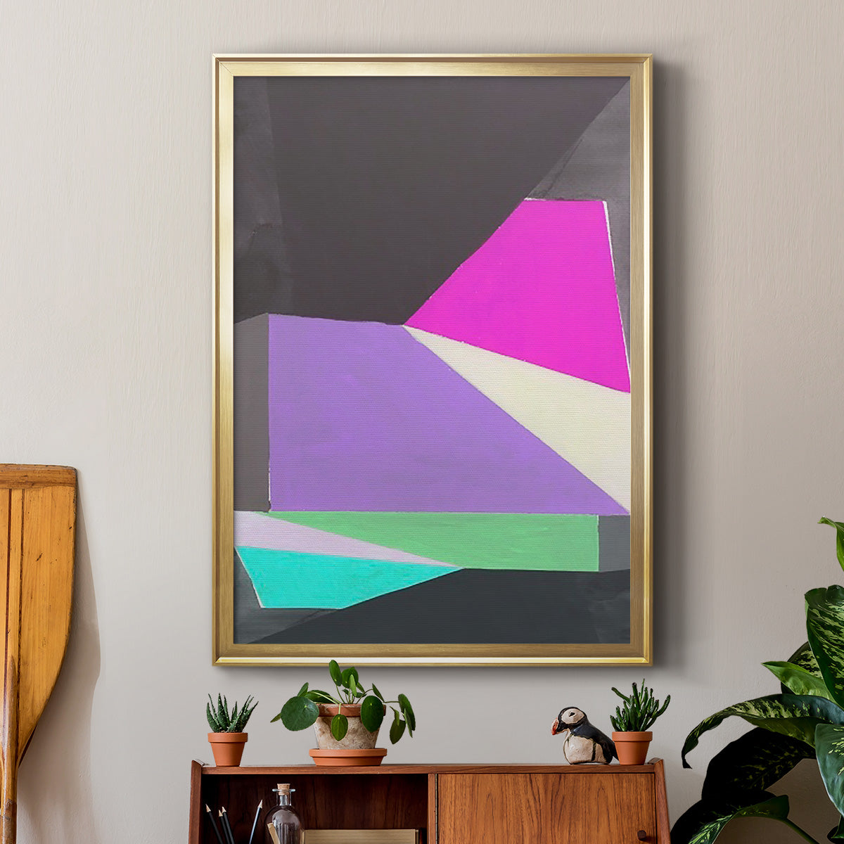 Chop III - Modern Framed Canvas Print