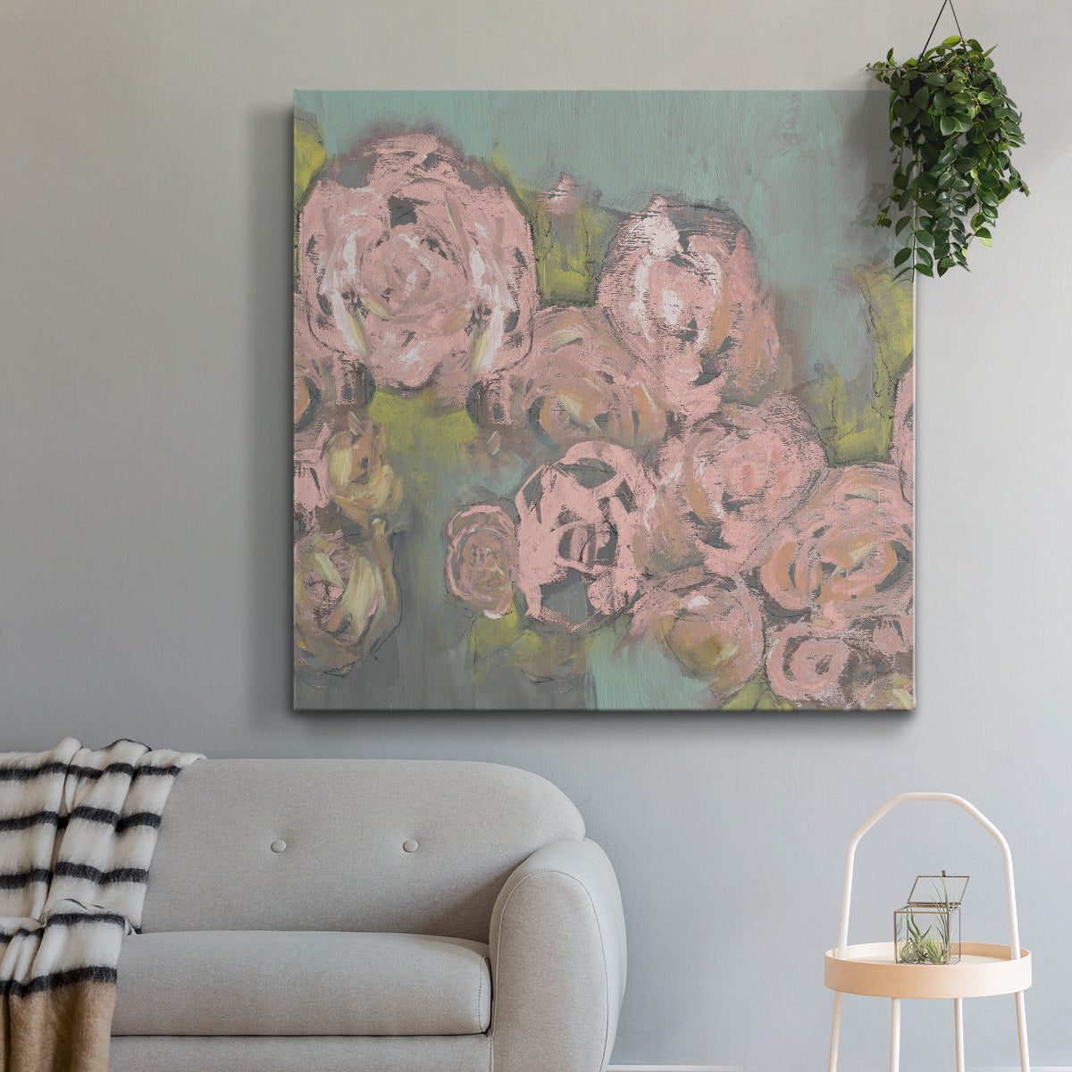 Blush Pink Flowers II-Premium Gallery Wrapped Canvas - Ready to Hang