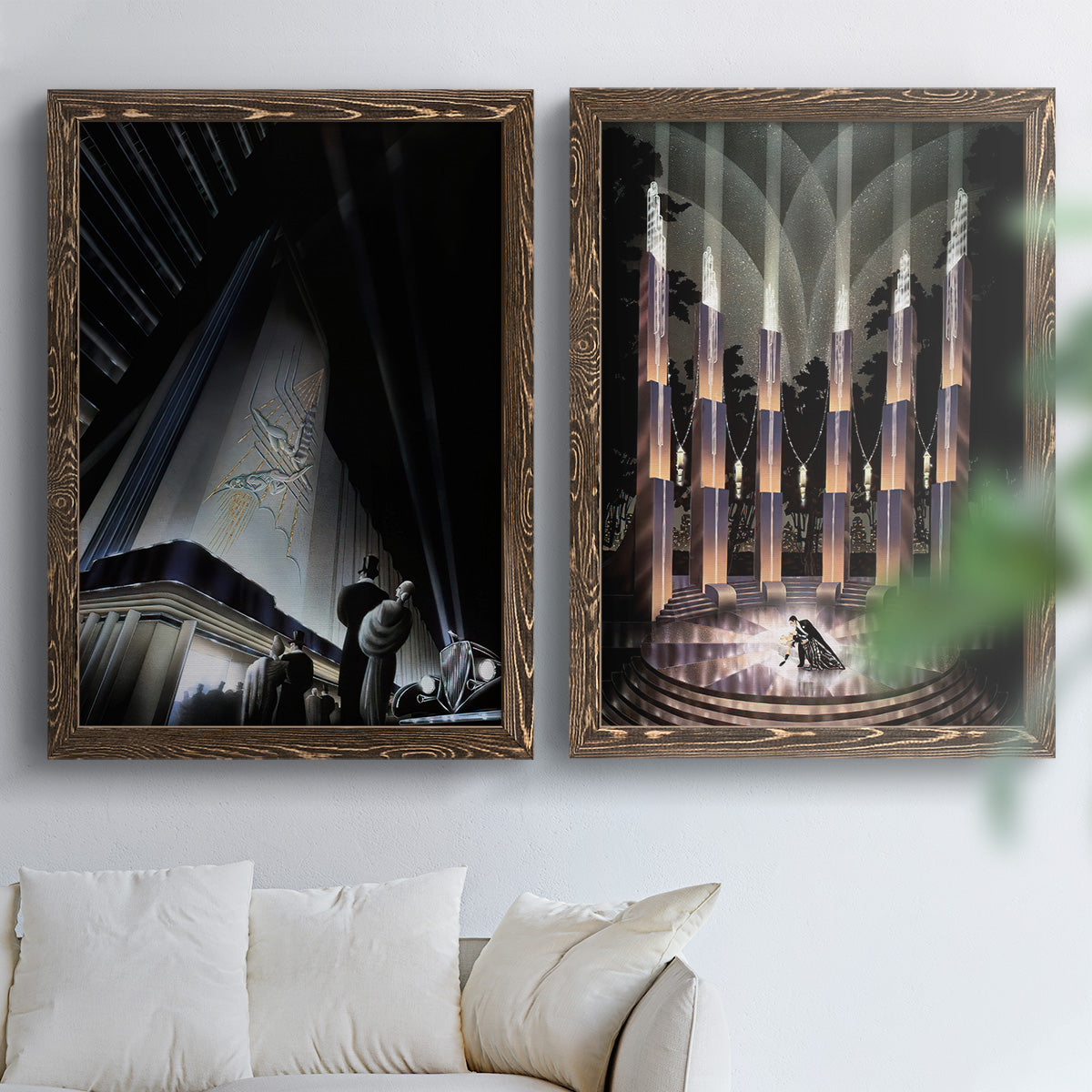 Nocturne - Premium Framed Canvas 2 Piece Set - Ready to Hang