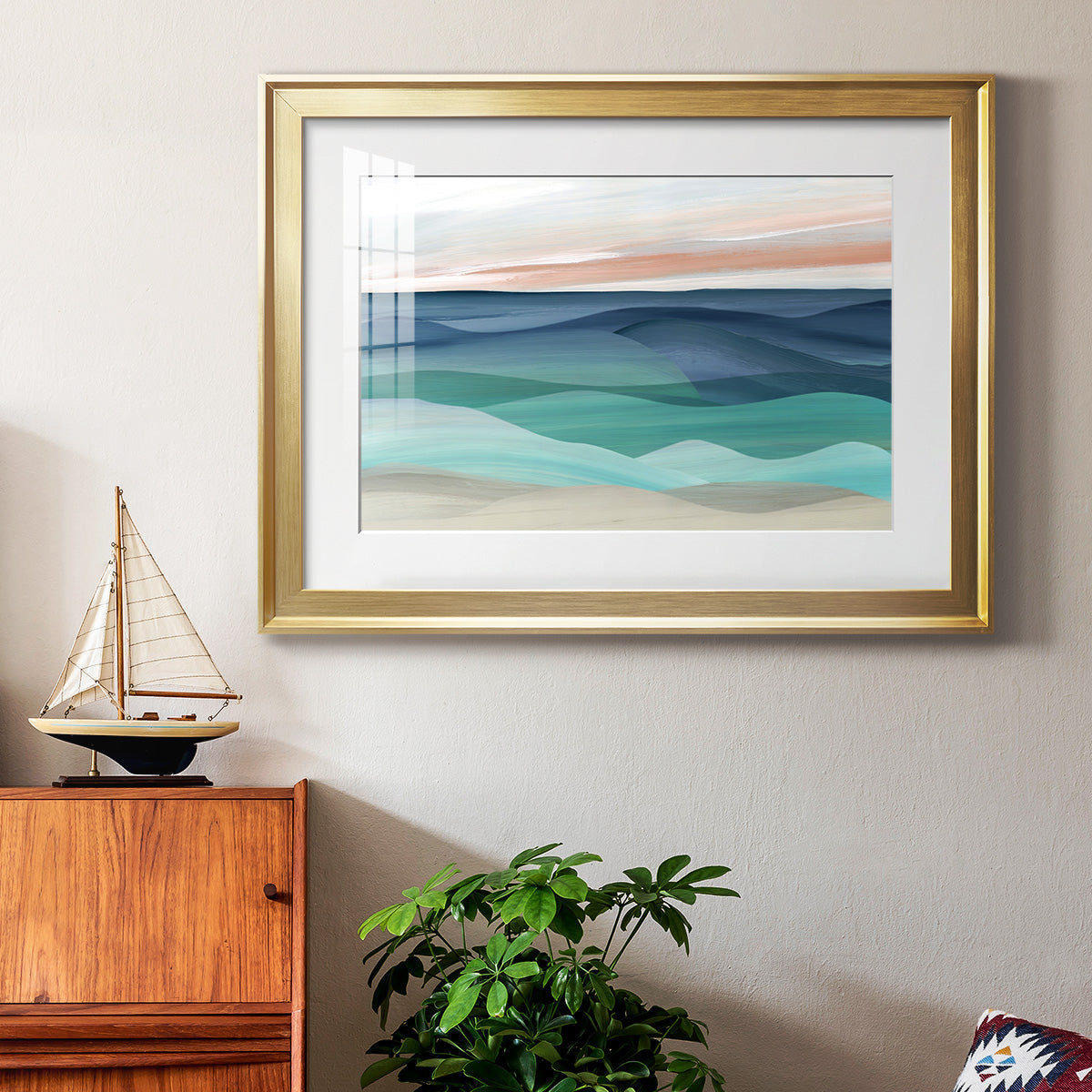 Shifting Seas Premium Framed Print - Ready to Hang