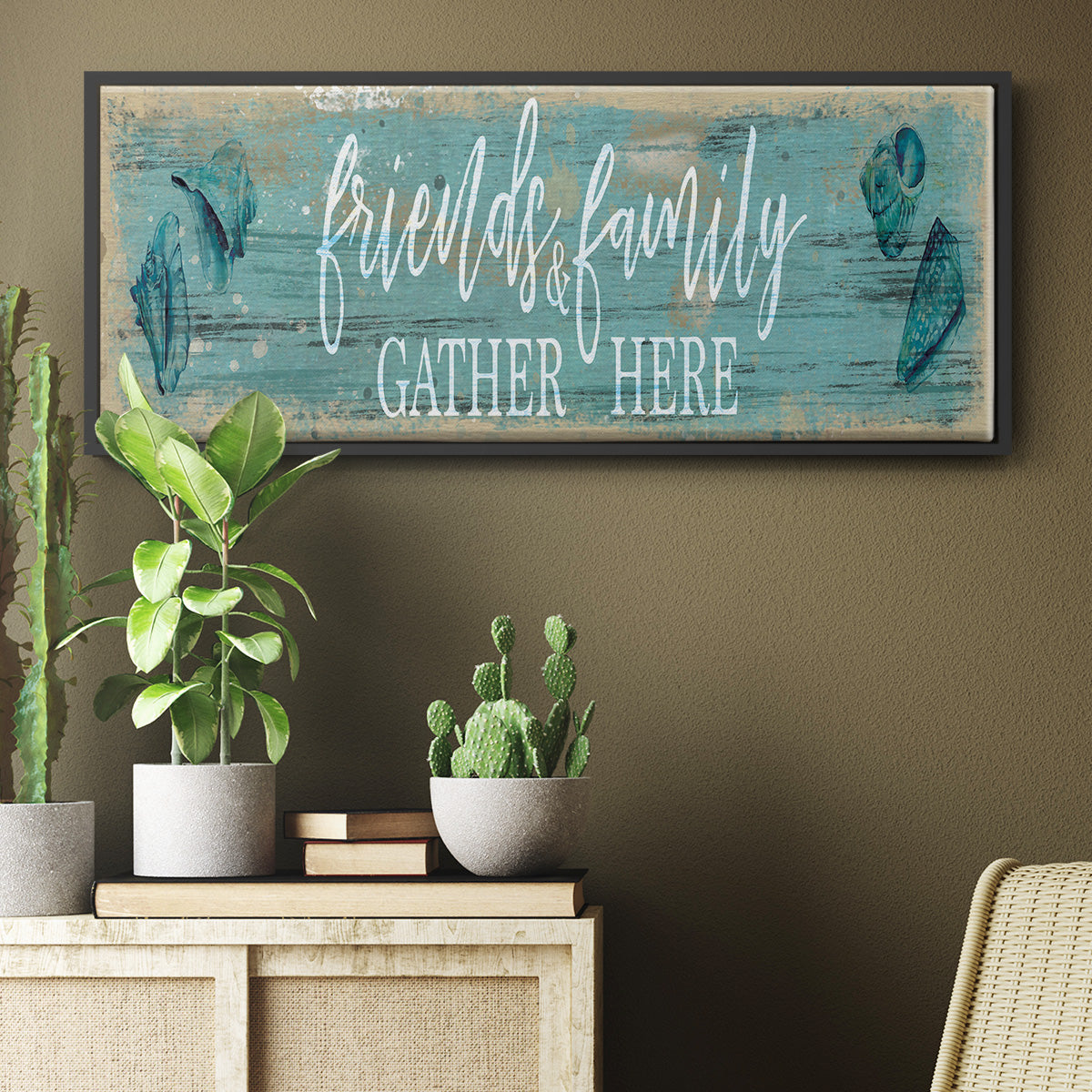 Friends and Family - Floater Framed Canvas Print