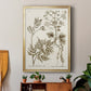 Sepia Botanical Journal III - Modern Framed Canvas Print