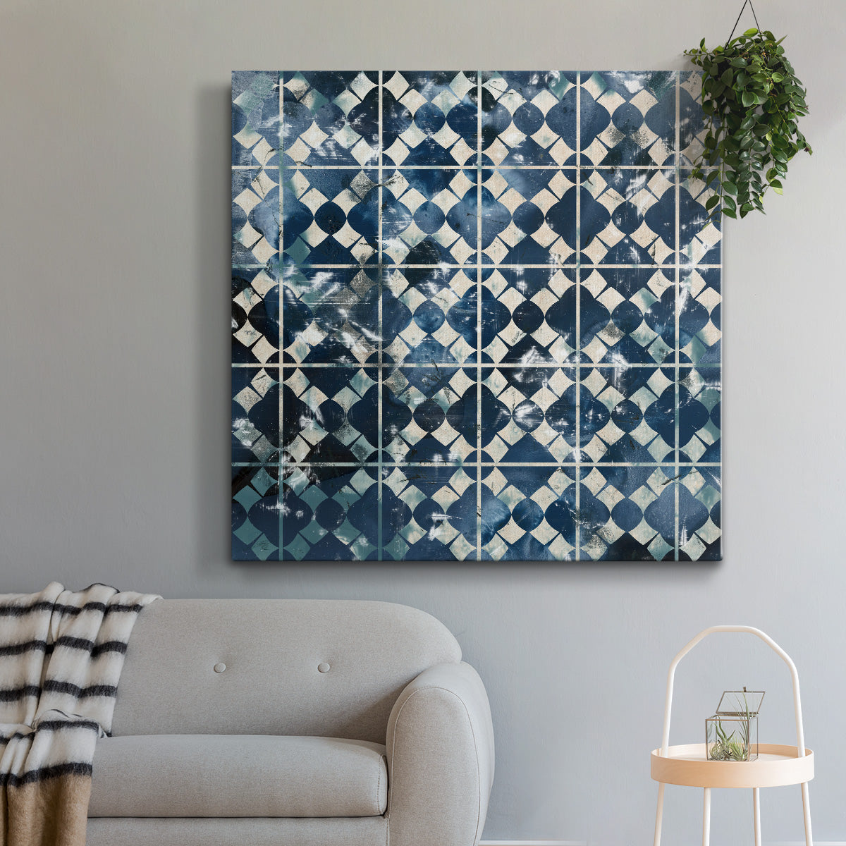 Tile-Dye V - Canvas Art Print