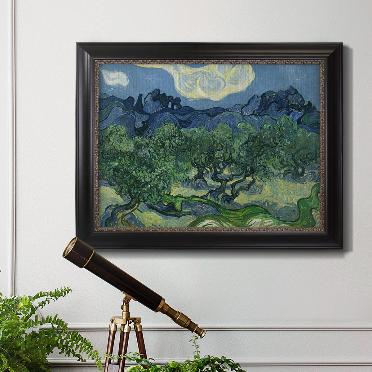 Olive Trees - Ornate Framed Canvas Print