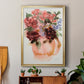 Mauve Bouquet in Teapot I - Modern Framed Canvas Print
