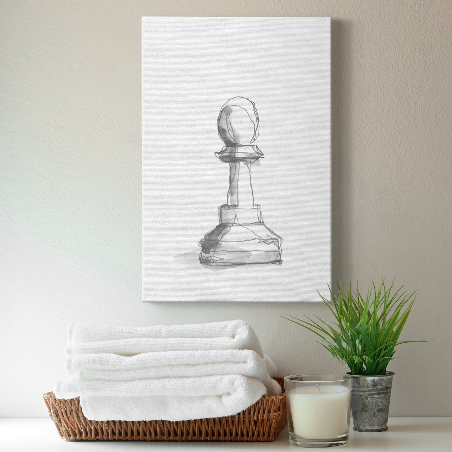 Chess Piece Study VI Premium Gallery Wrapped Canvas - Ready to Hang