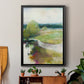 Crossing the Stream - Modern Framed Canvas Print