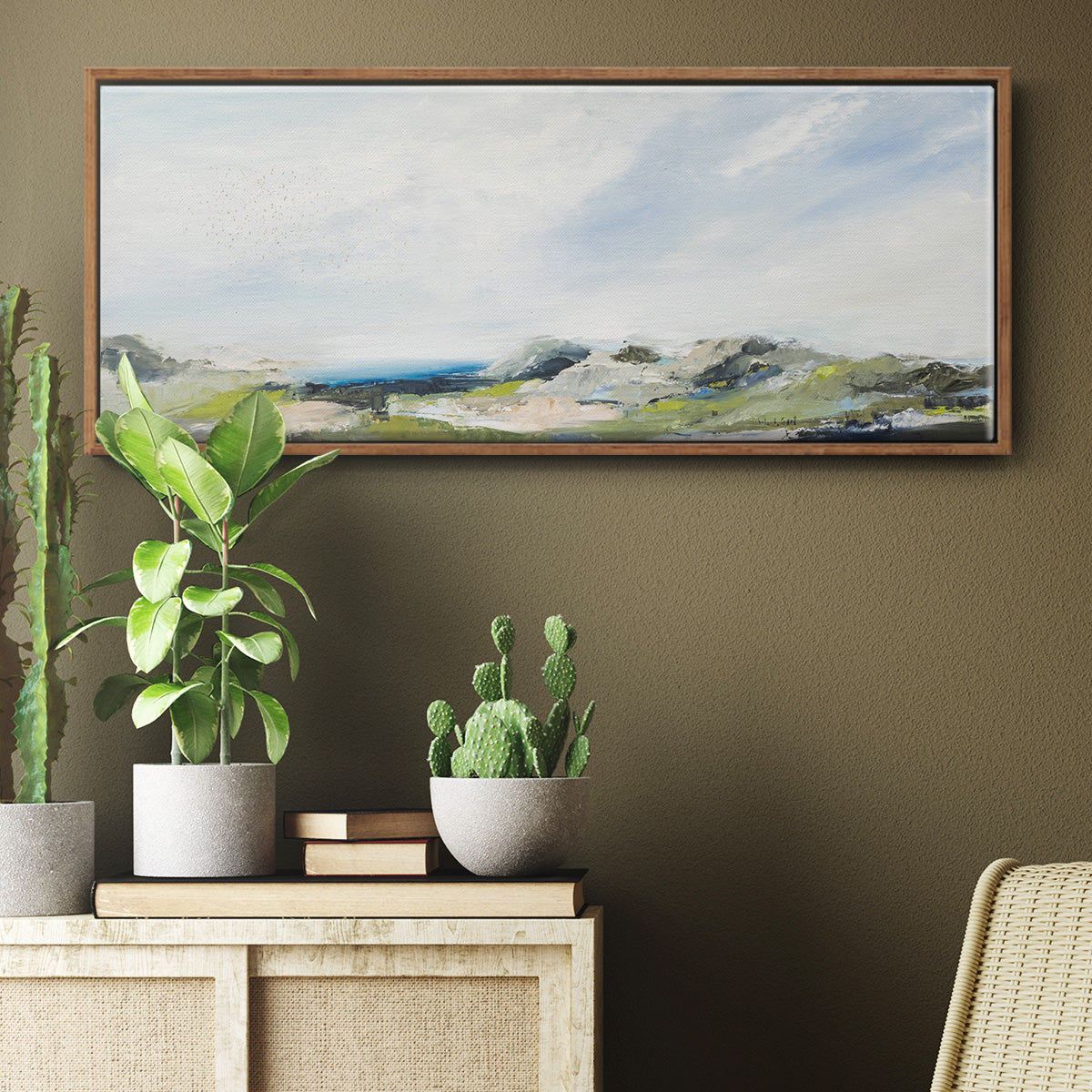 The Earth Sings - Floater Framed Canvas Print