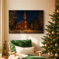 Warm Lantern Serenade of Evergreen - Canvas Art Print