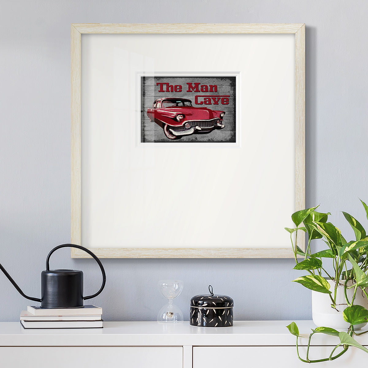 The Man Cave Premium Framed Print Double Matboard