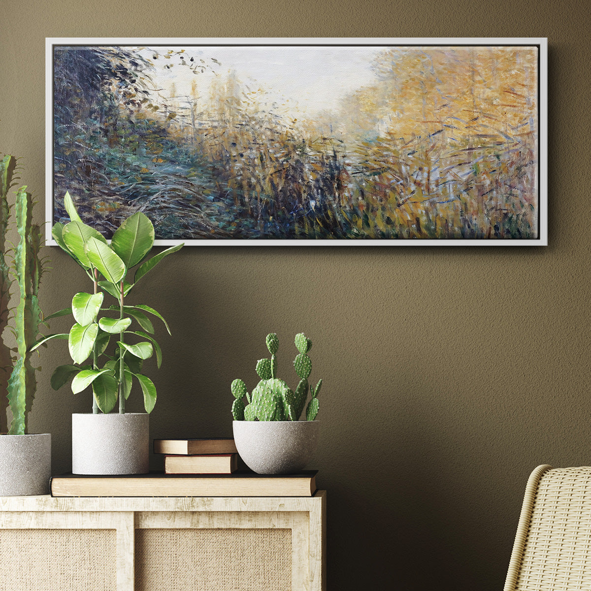 The Reeds (Study), 1876 - Floater Framed Canvas Print