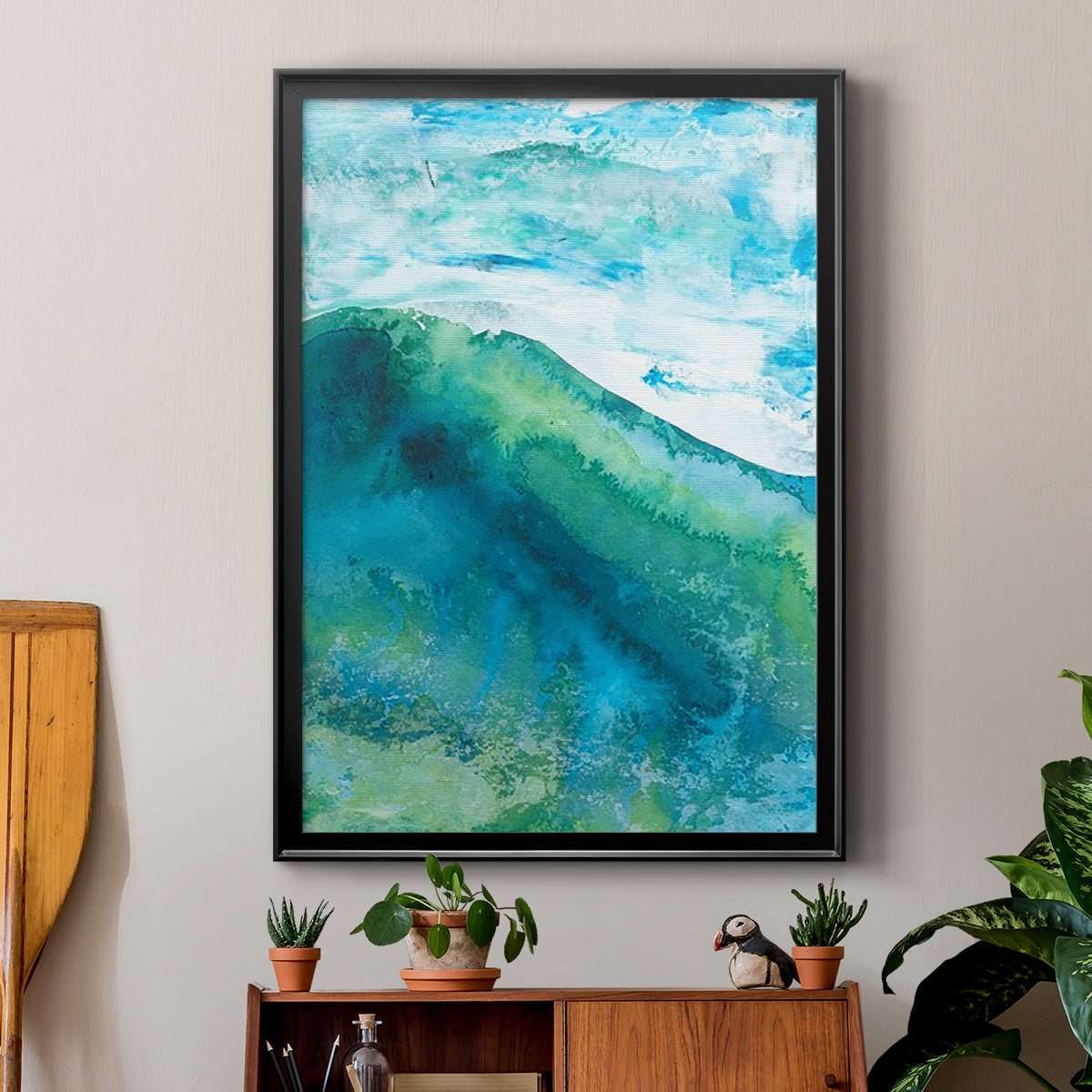 New Air I - Modern Framed Canvas Print