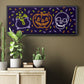 Neon Halloween Collection D - Floater Framed Canvas Print