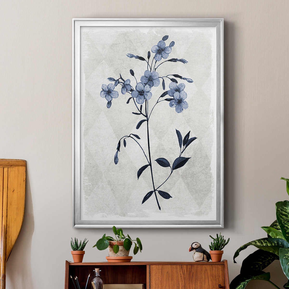 Harlequin Botanical III - Modern Framed Canvas Print