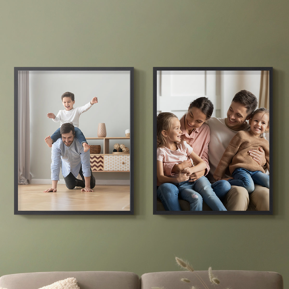 Set of 2 Restickable Custom Framed Photos - 16" x 20"