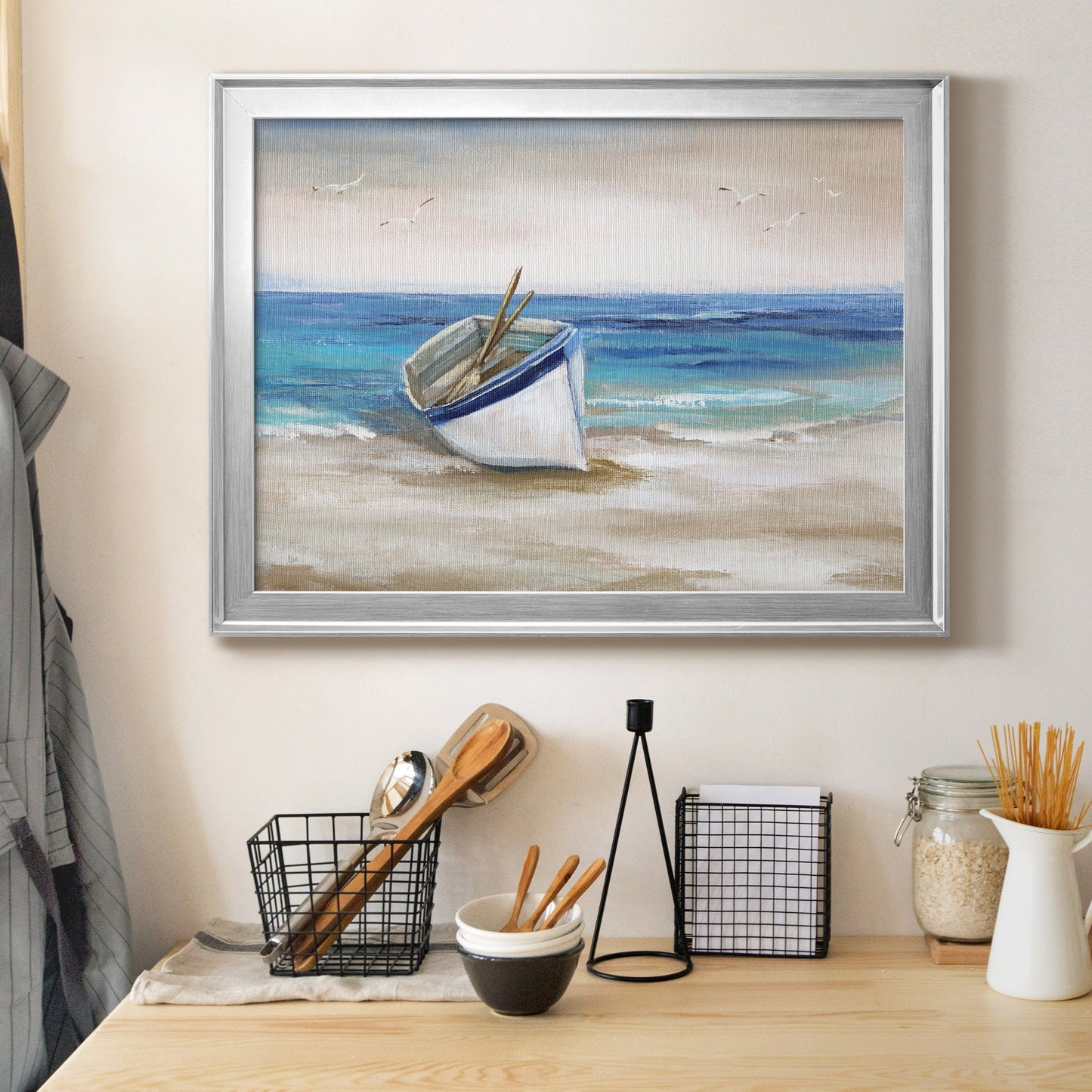Shore Excursion - Modern Framed Canvas Print