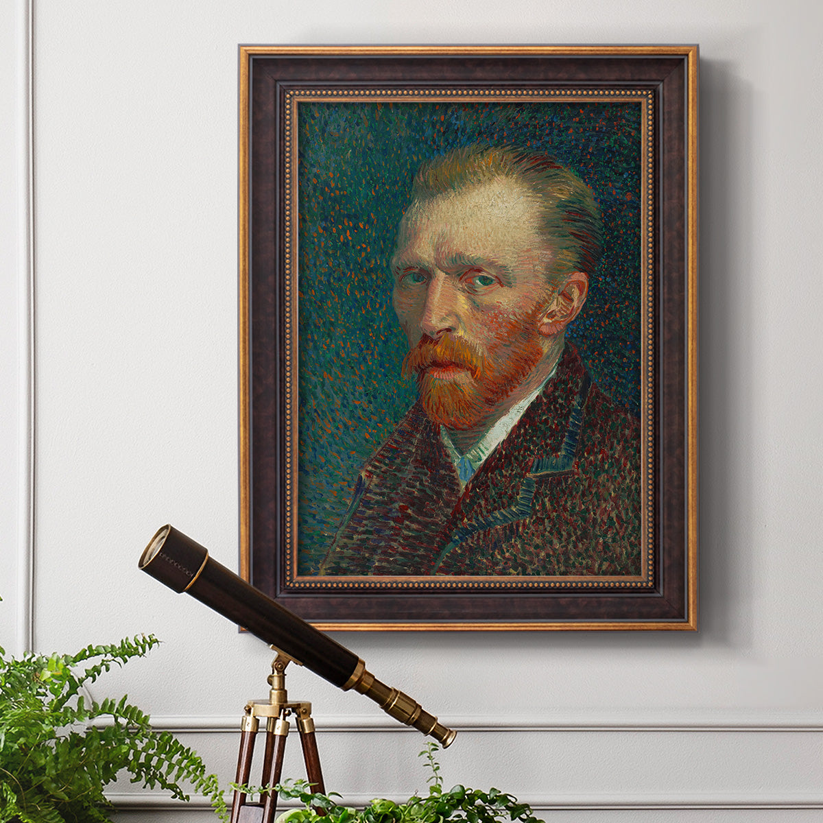 Self-Portrait, 1887 - Ornate Framed Canvas Print