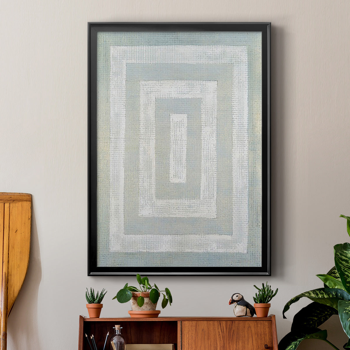 Inner Hall I - Modern Framed Canvas Print