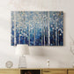 Blue Abstract Forest XXXVIII - Canvas Art Print