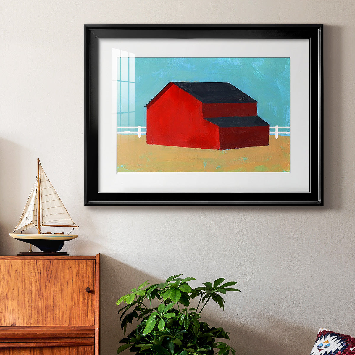 Big Red One II Premium Framed Print - Ready to Hang