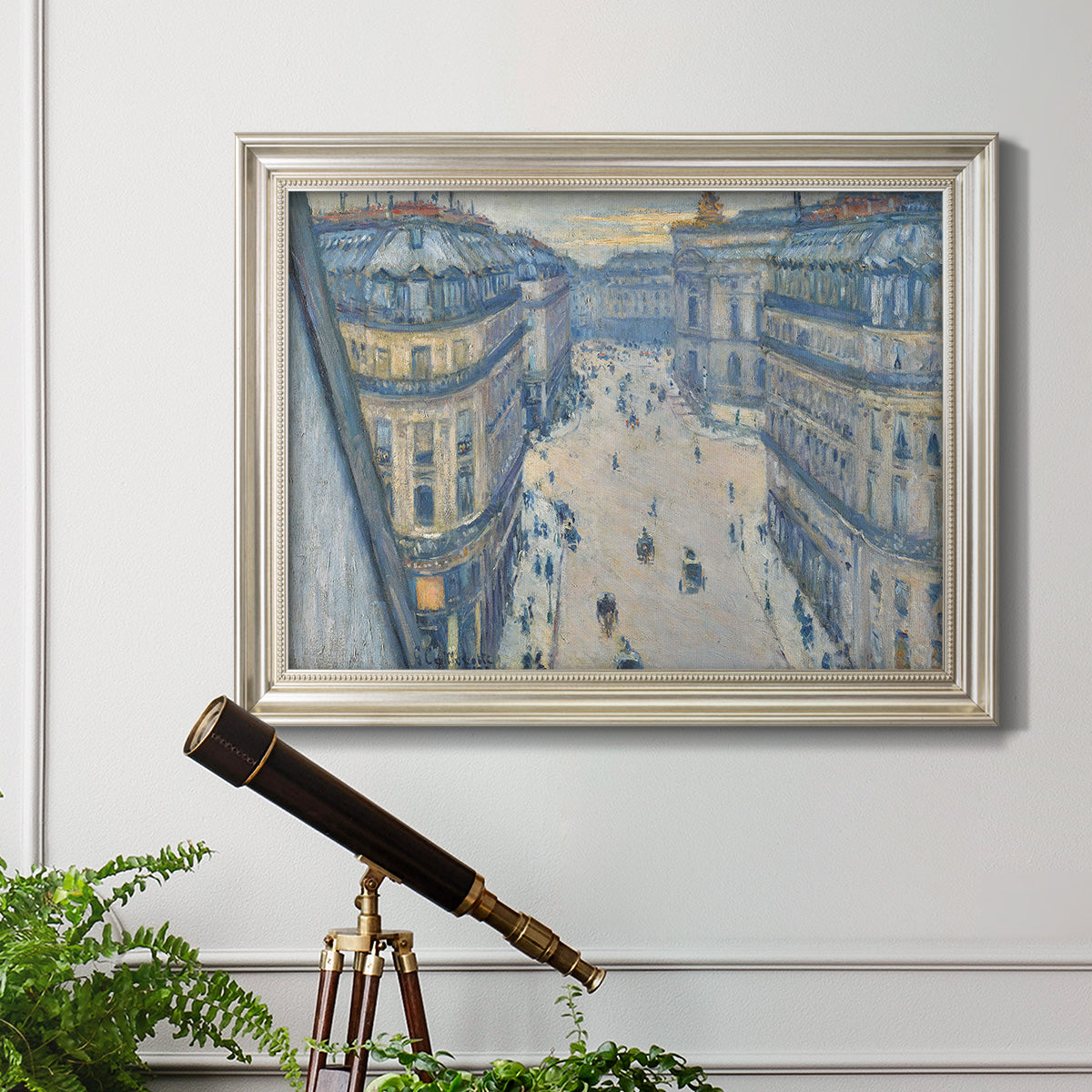 Halévy Street, View from the Seventh Floor - Ornate Framed Canvas Print