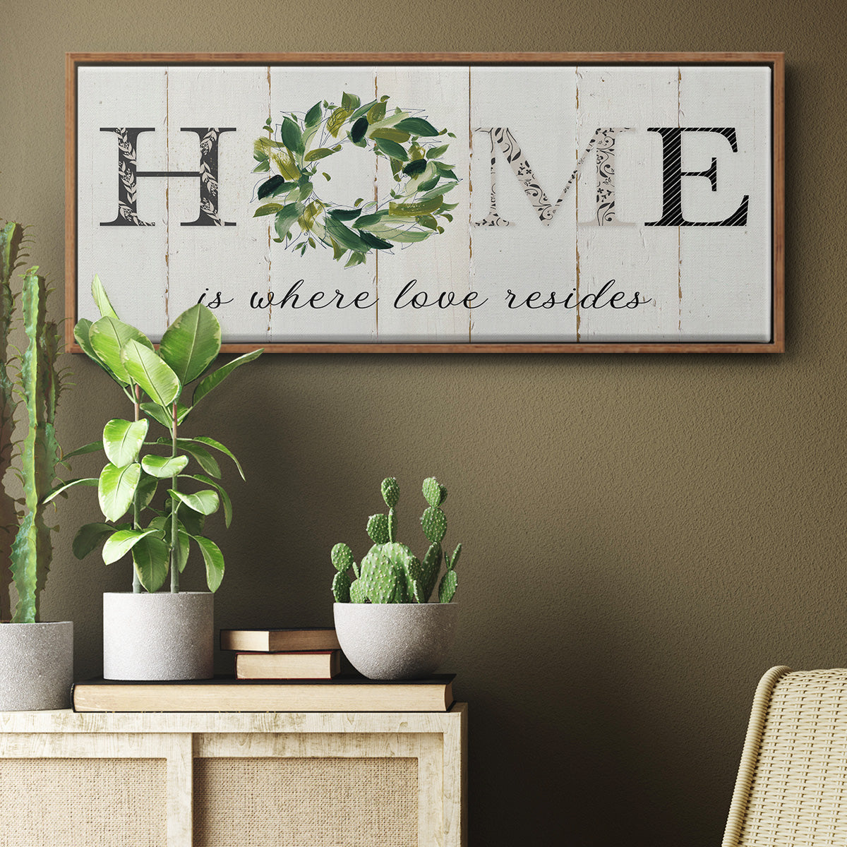 Love Resides - Floater Framed Canvas Print