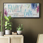 Family Love Story - Floater Framed Canvas Print