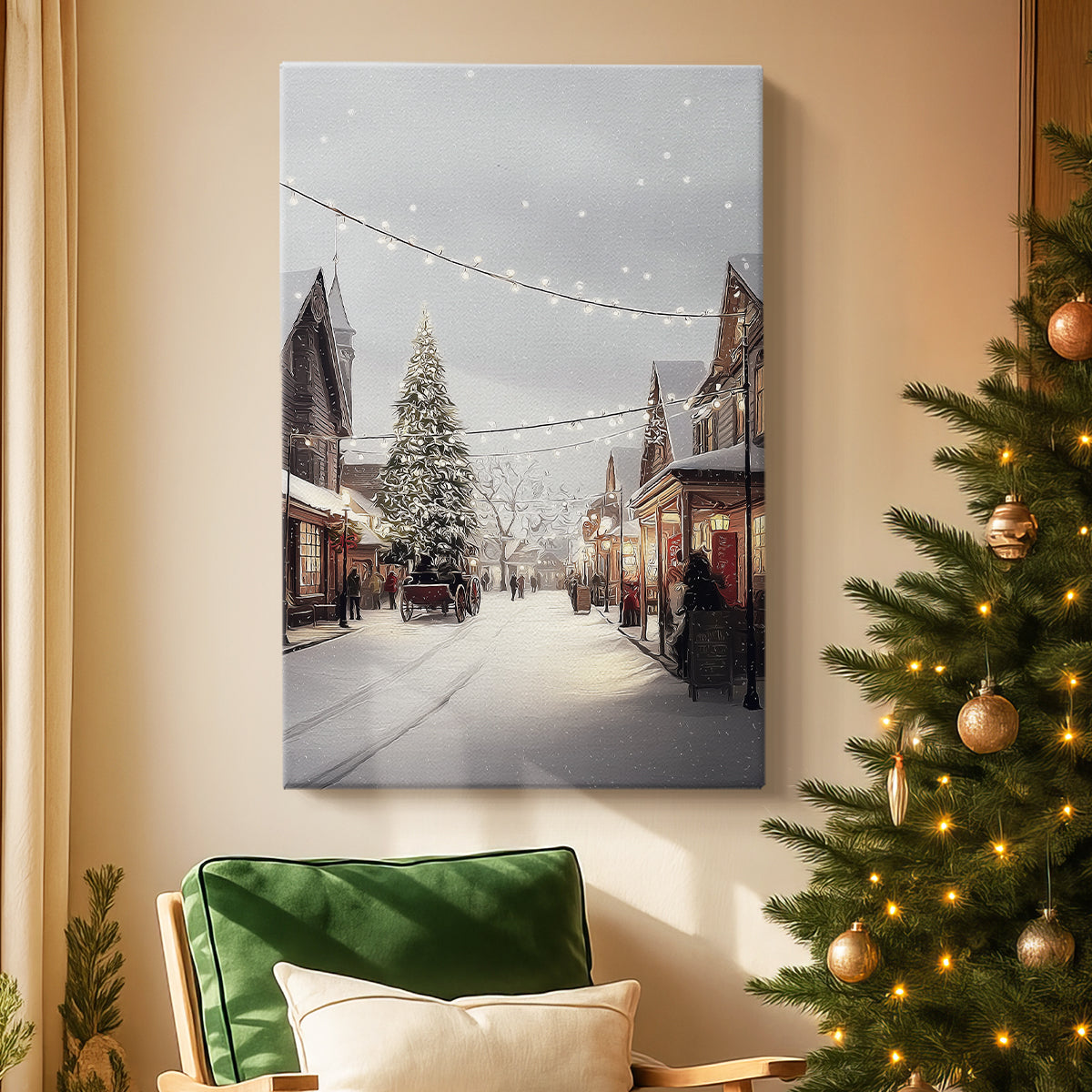 Fir of Snowwhite Promise - Canvas Art Print