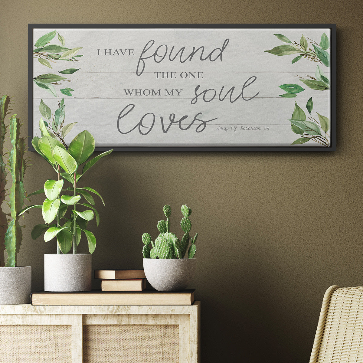 Soul Loves - Floater Framed Canvas Print