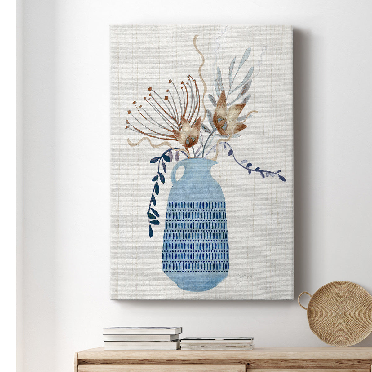 Boho Arrangement I Premium Gallery Wrapped Canvas - Ready to Hang