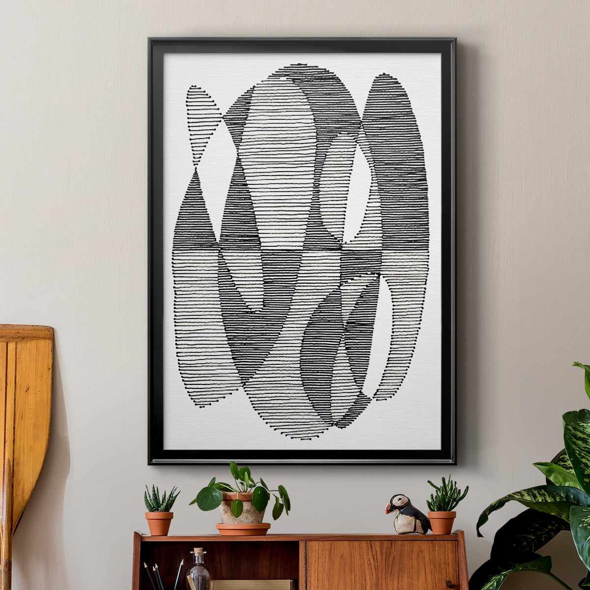 Opposite Day II - Modern Framed Canvas Print